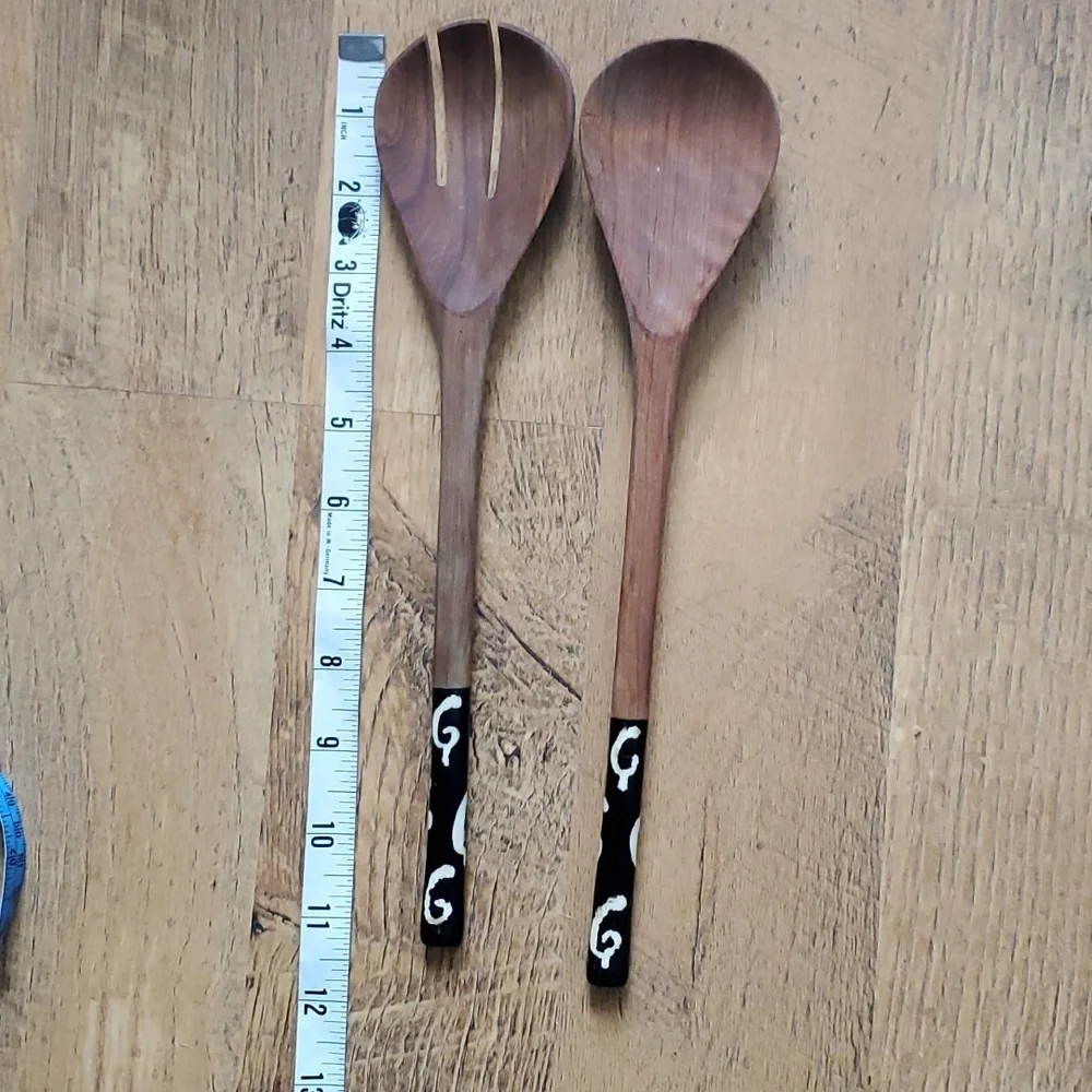 Handmade Wooden African‎ Serving Utensils